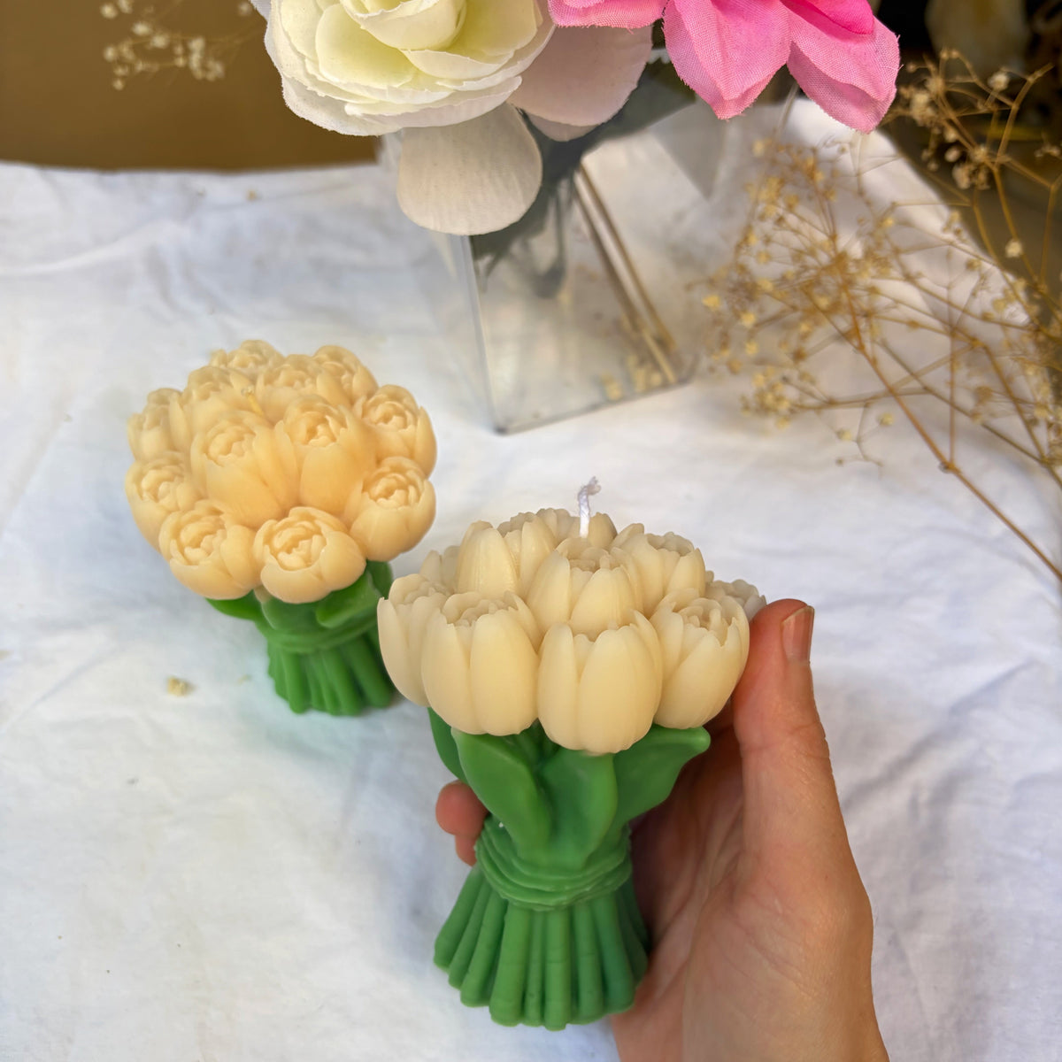 Tulip Bouquet Candle