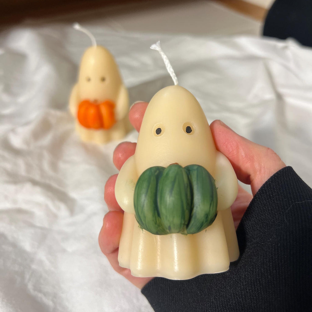 Pumpkin Ghost Candle