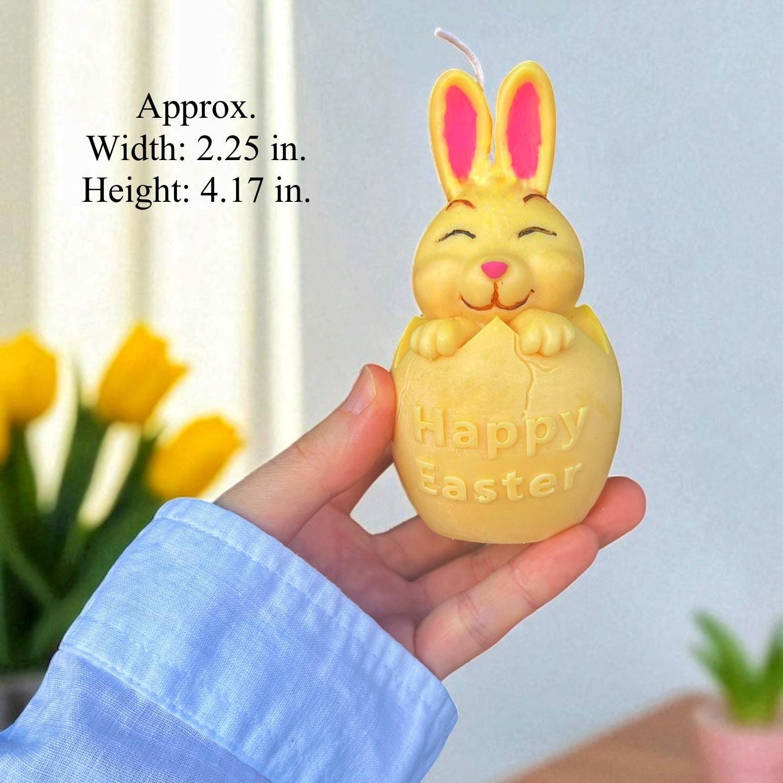Handmade Easter Bunny Candle