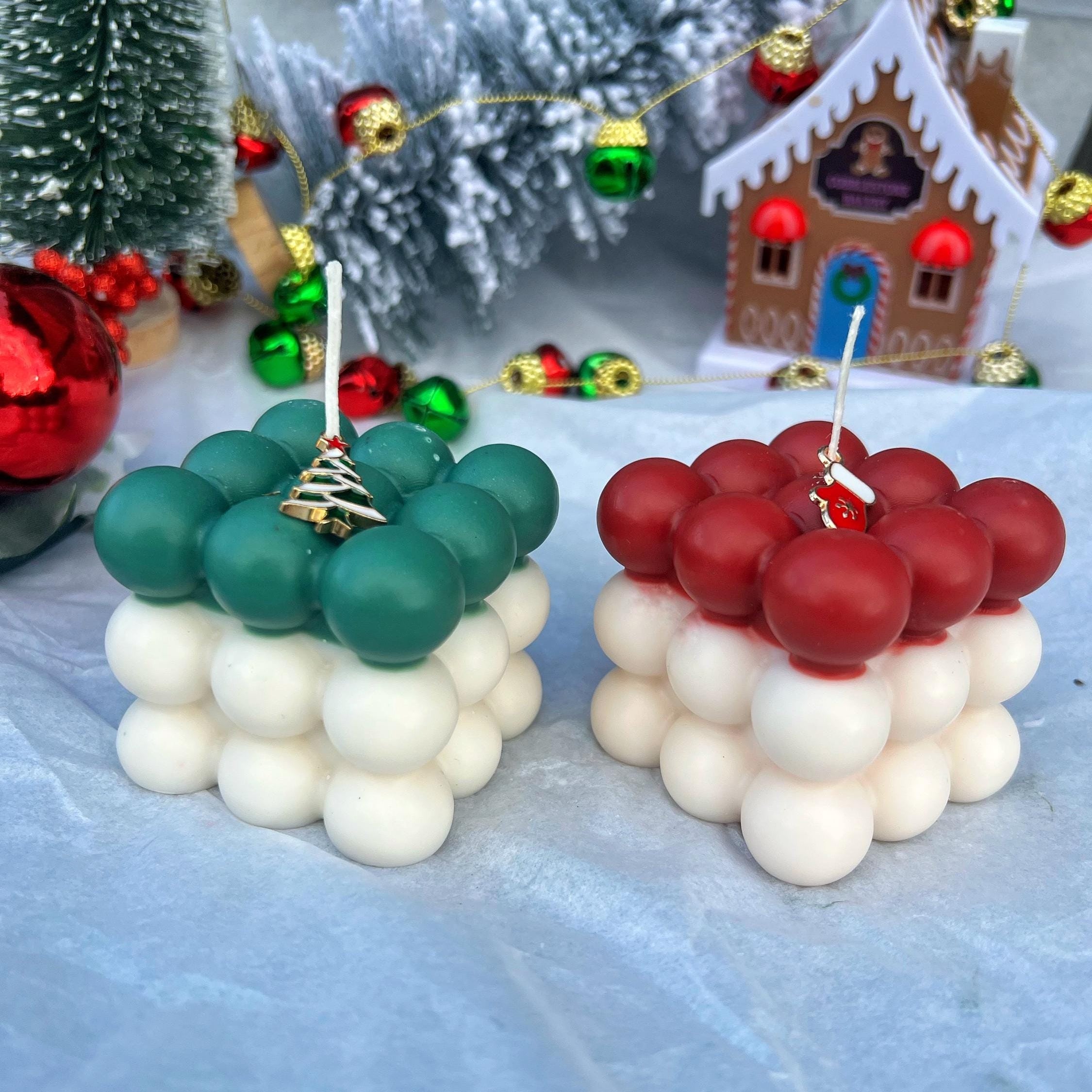 Christmas Bubble Candle
