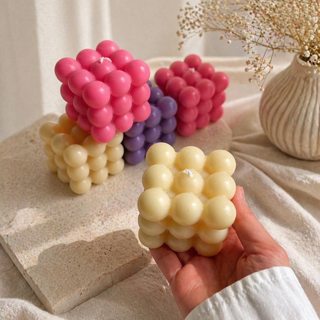 Bubble Cube Candle