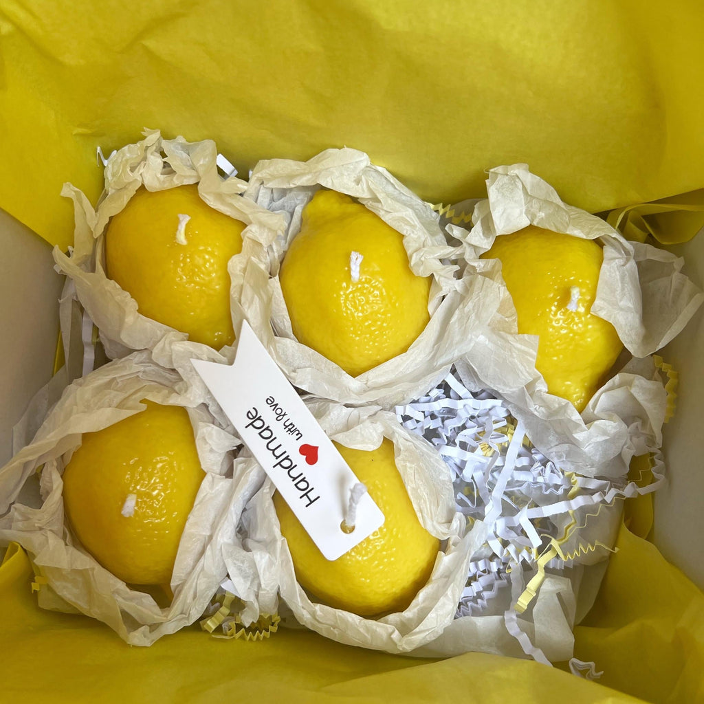 Realistic Lemon Candle