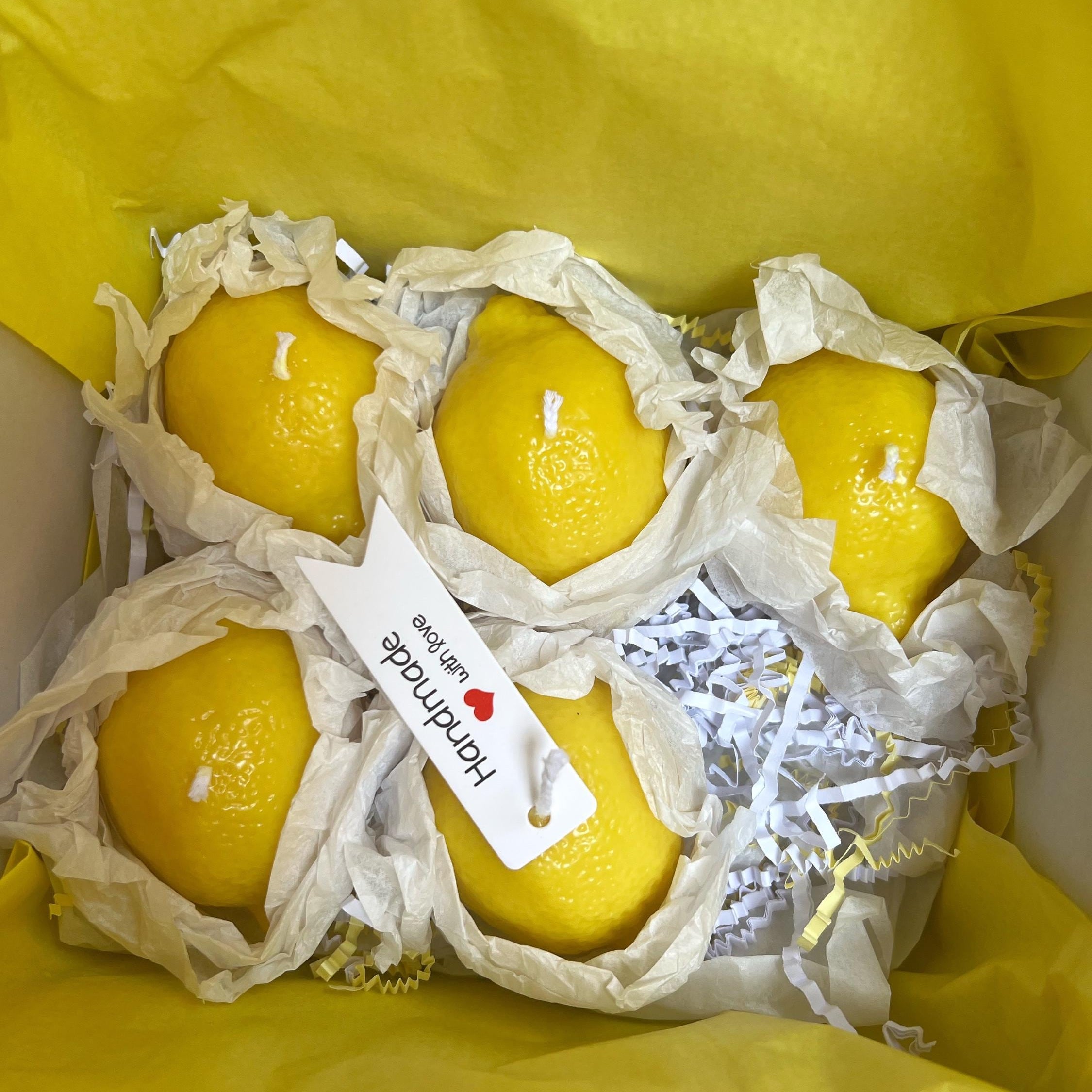 Realistic Lemon Candle