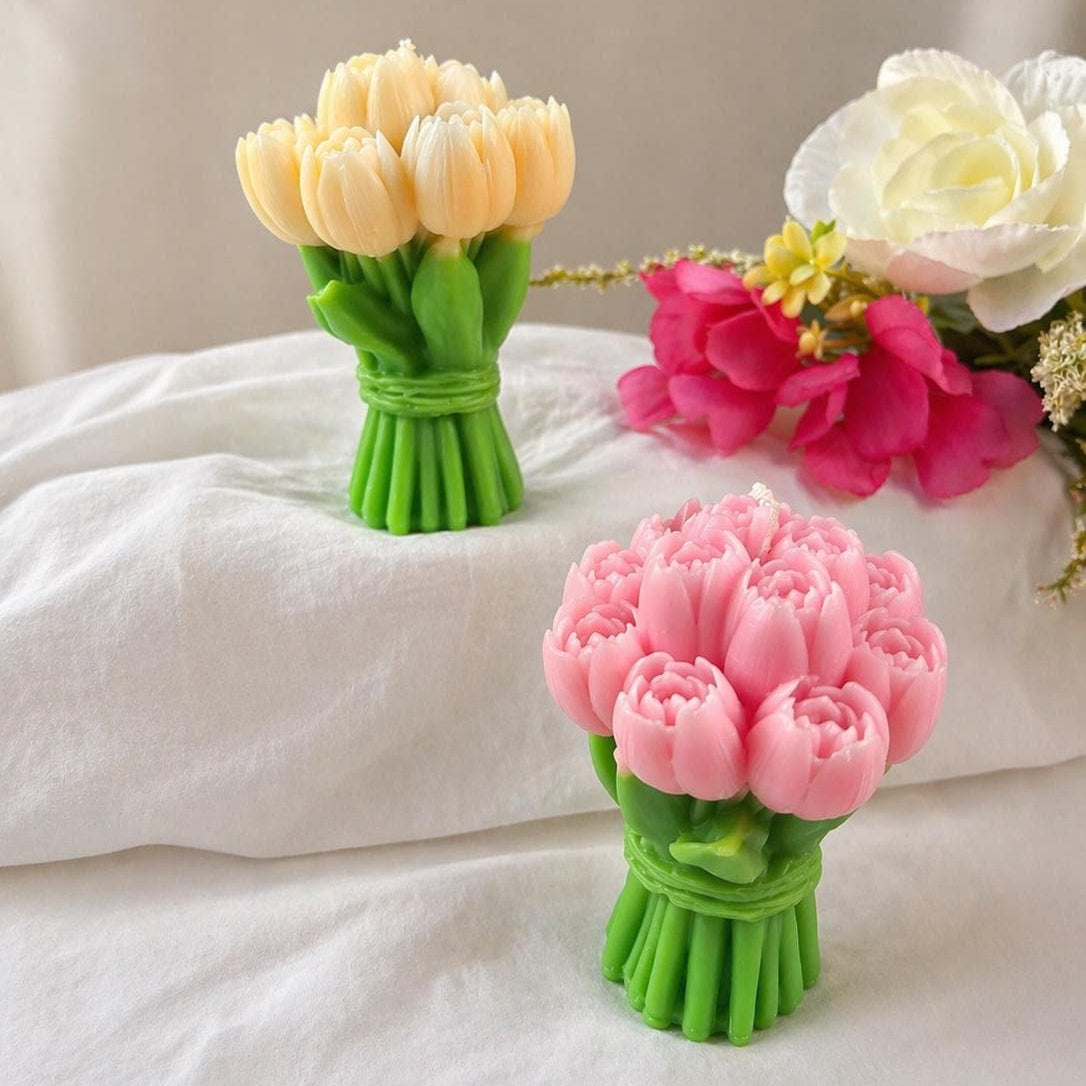 Tulip Bouquet Candle