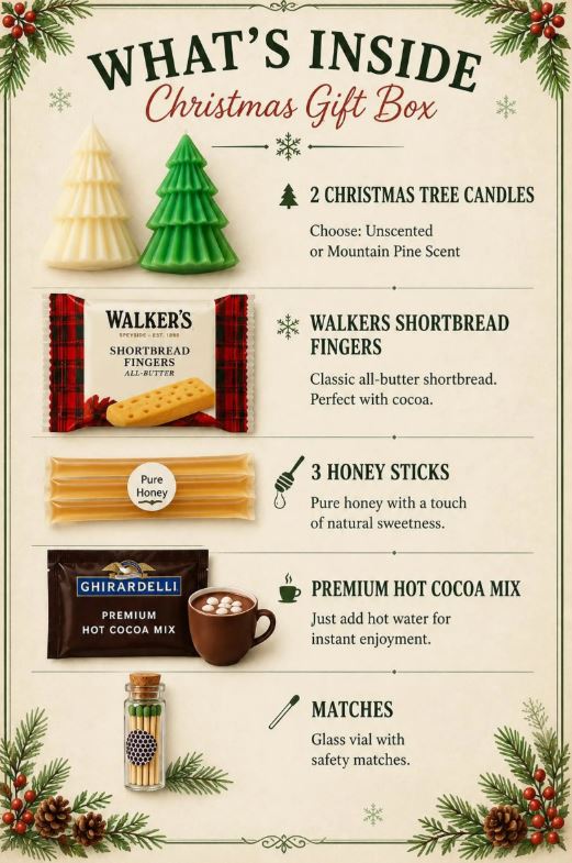 Christmas Tree Candle Gift Box