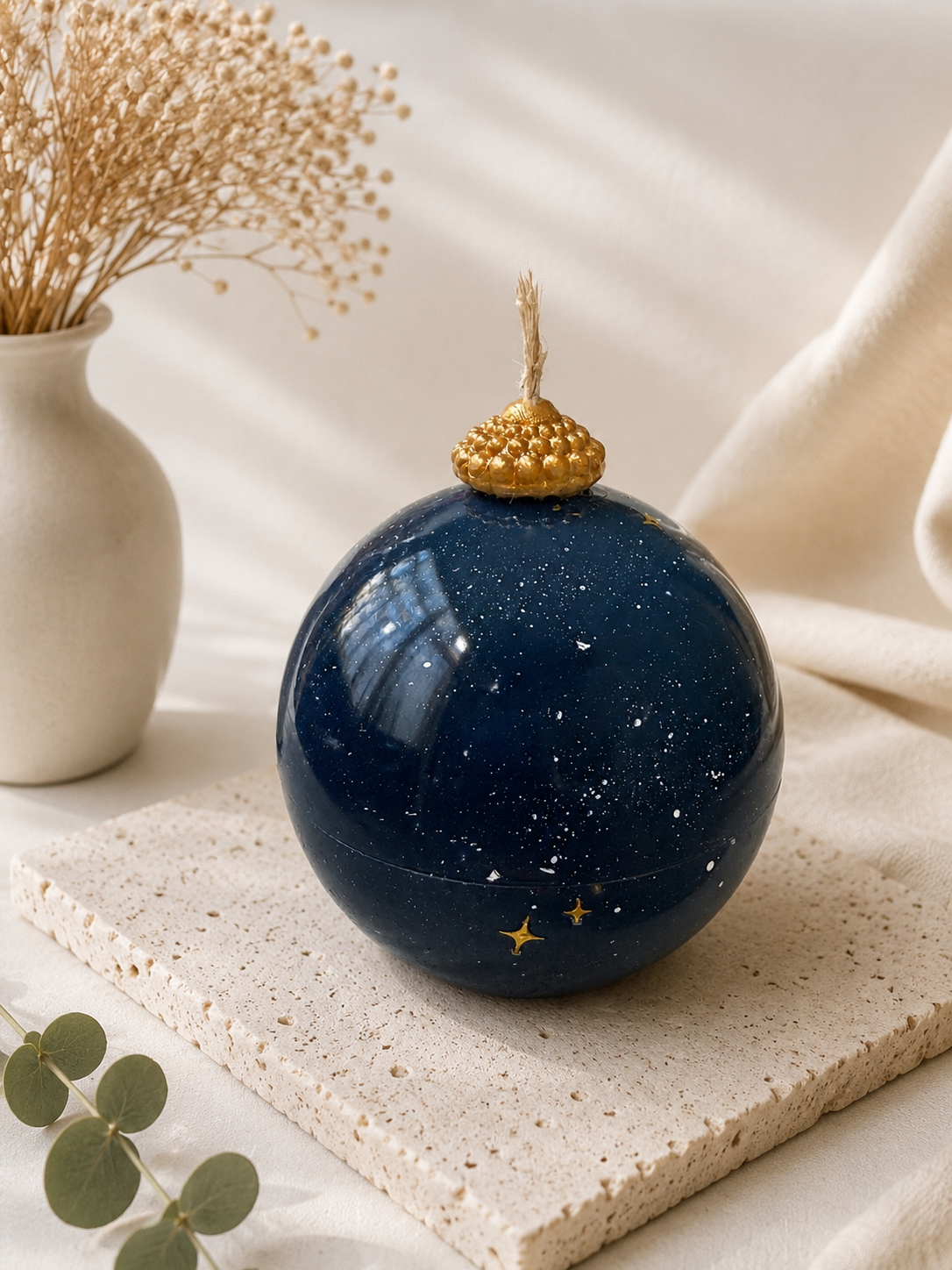 Celestial Galaxy Sphere Candle