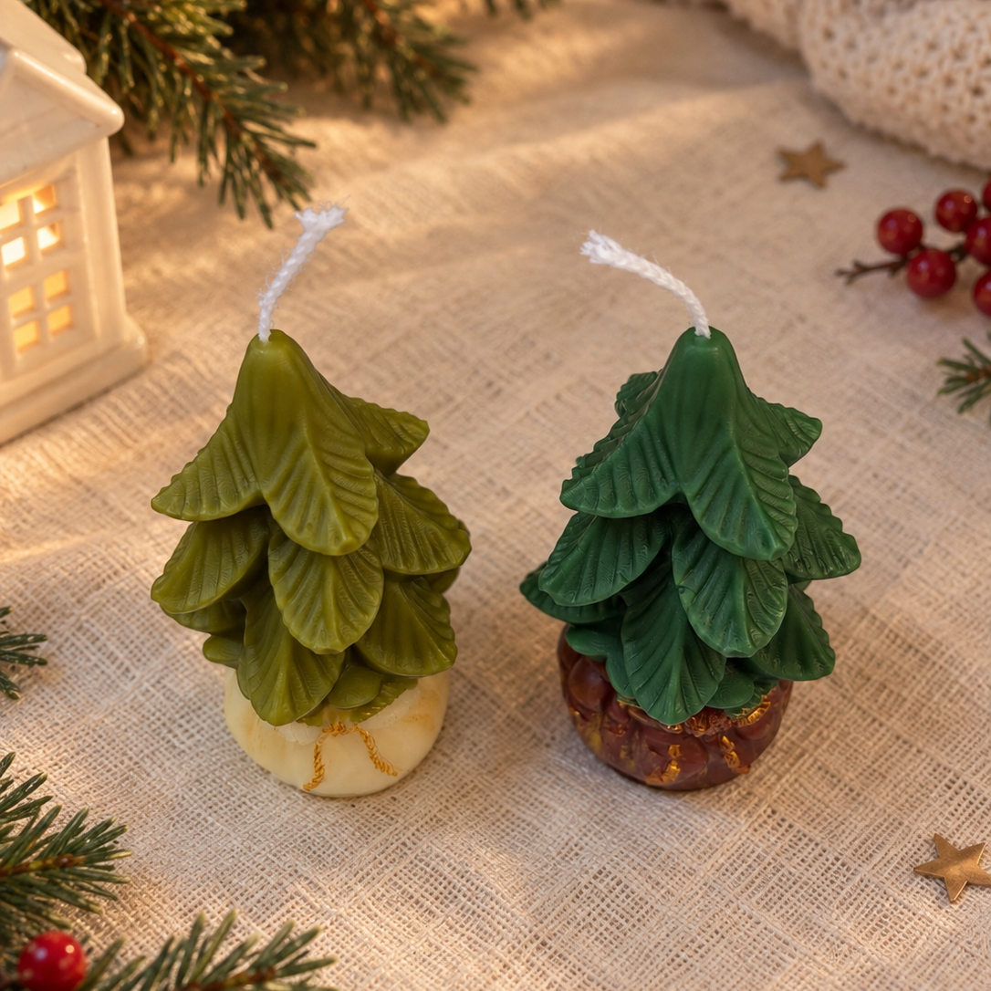 Christmas Tree Gift Bag Candle