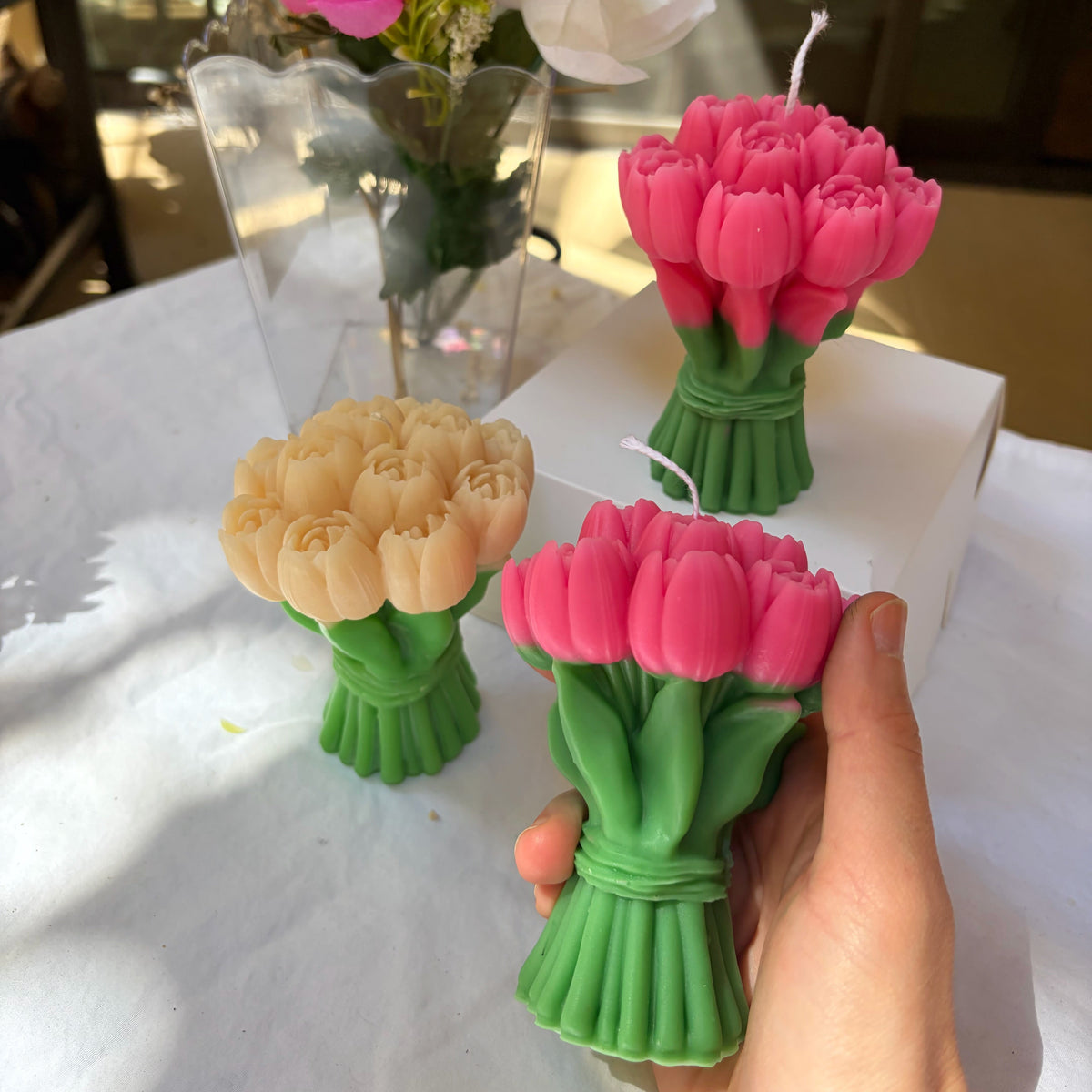 Tulip Bouquet Candle