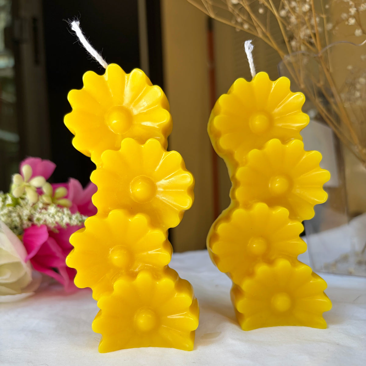Daisy Flower Candles