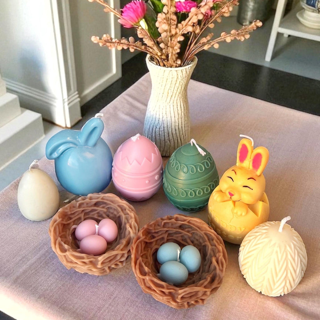 Handmade Easter Bunny Candle