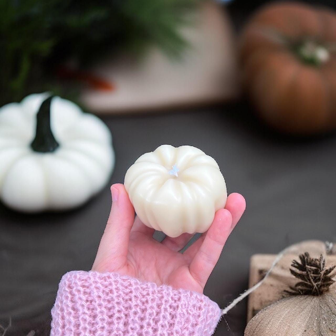 Handmade Pumpkin Candle