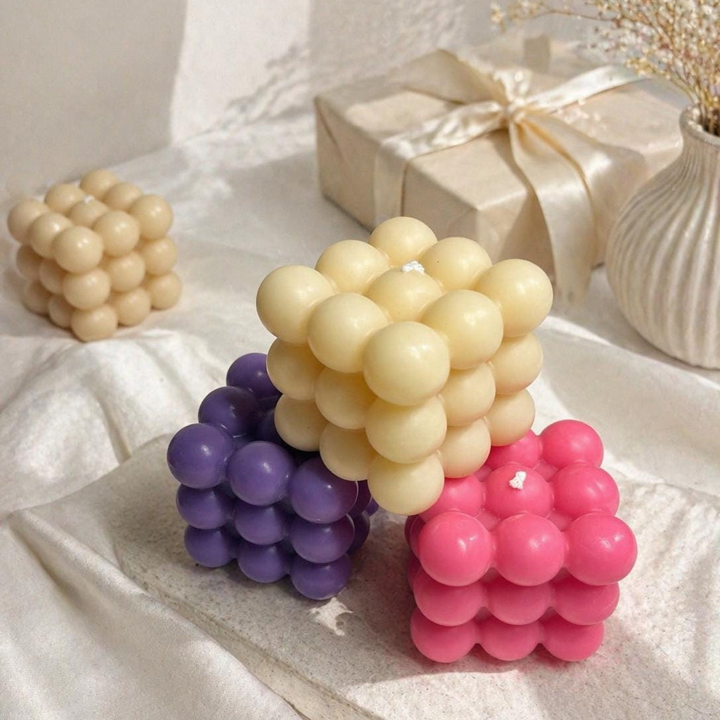 Bubble Cube Candle