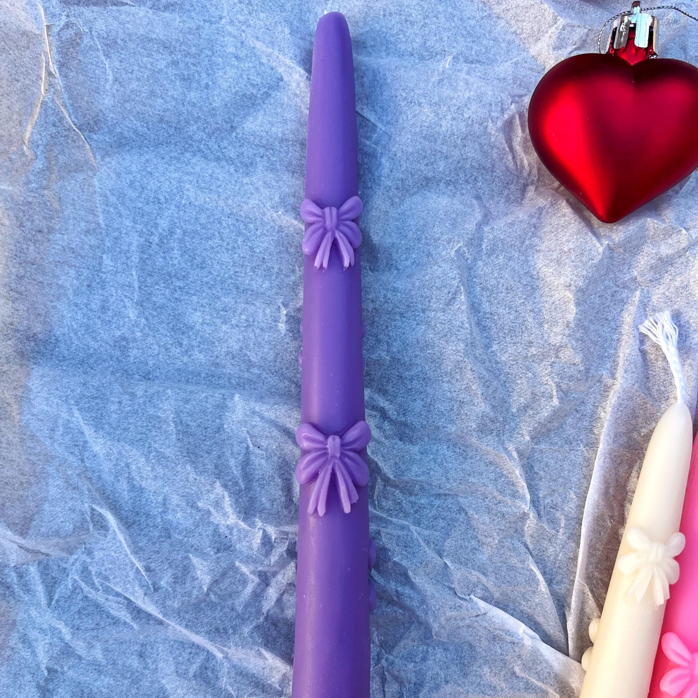 Bow Taper Candle