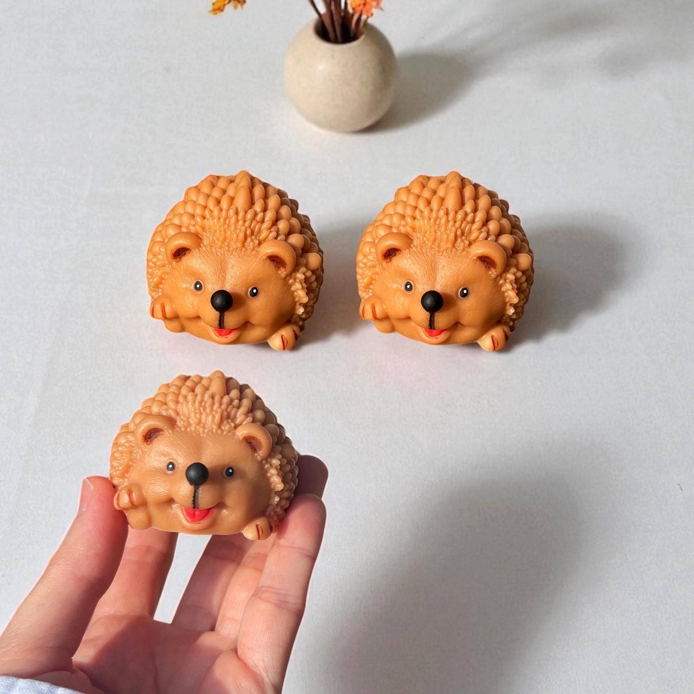 Handmade Hedgehog Candle