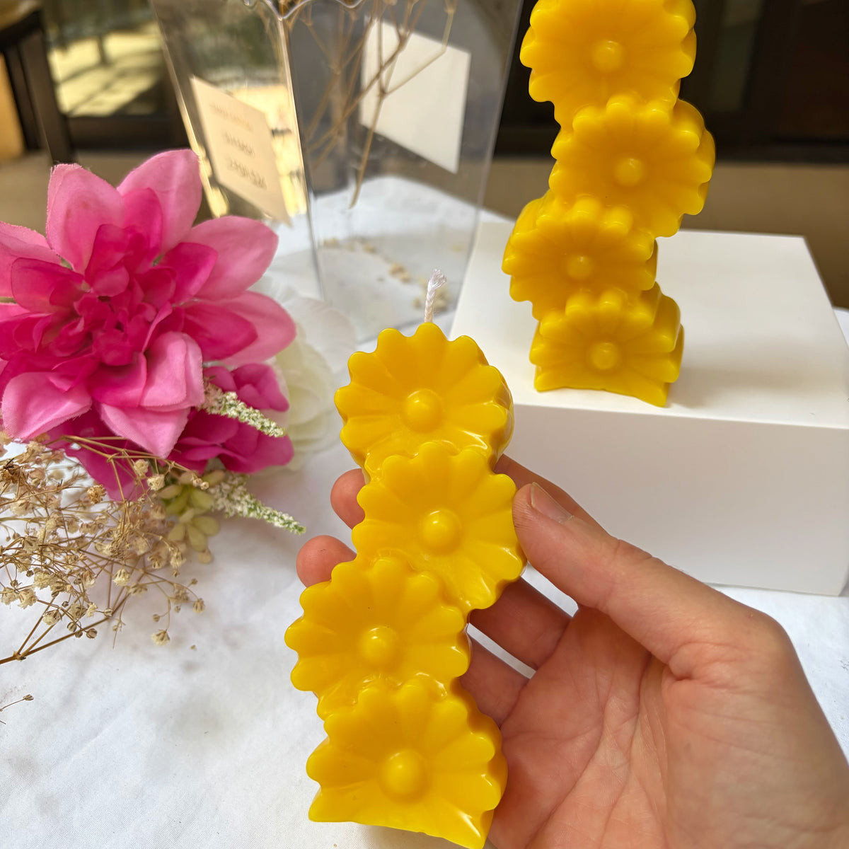 Daisy Flower Candles