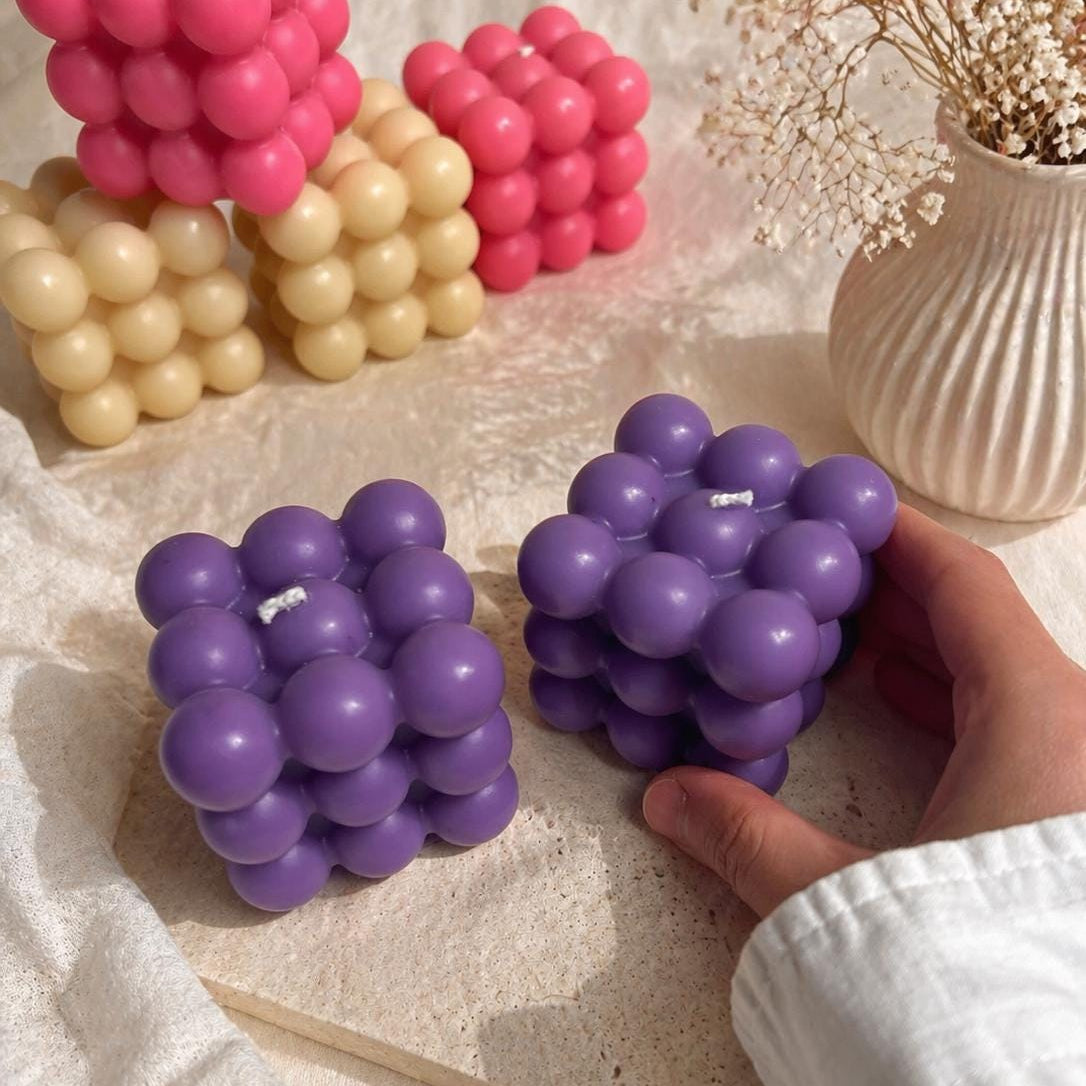 Bubble Cube Candle