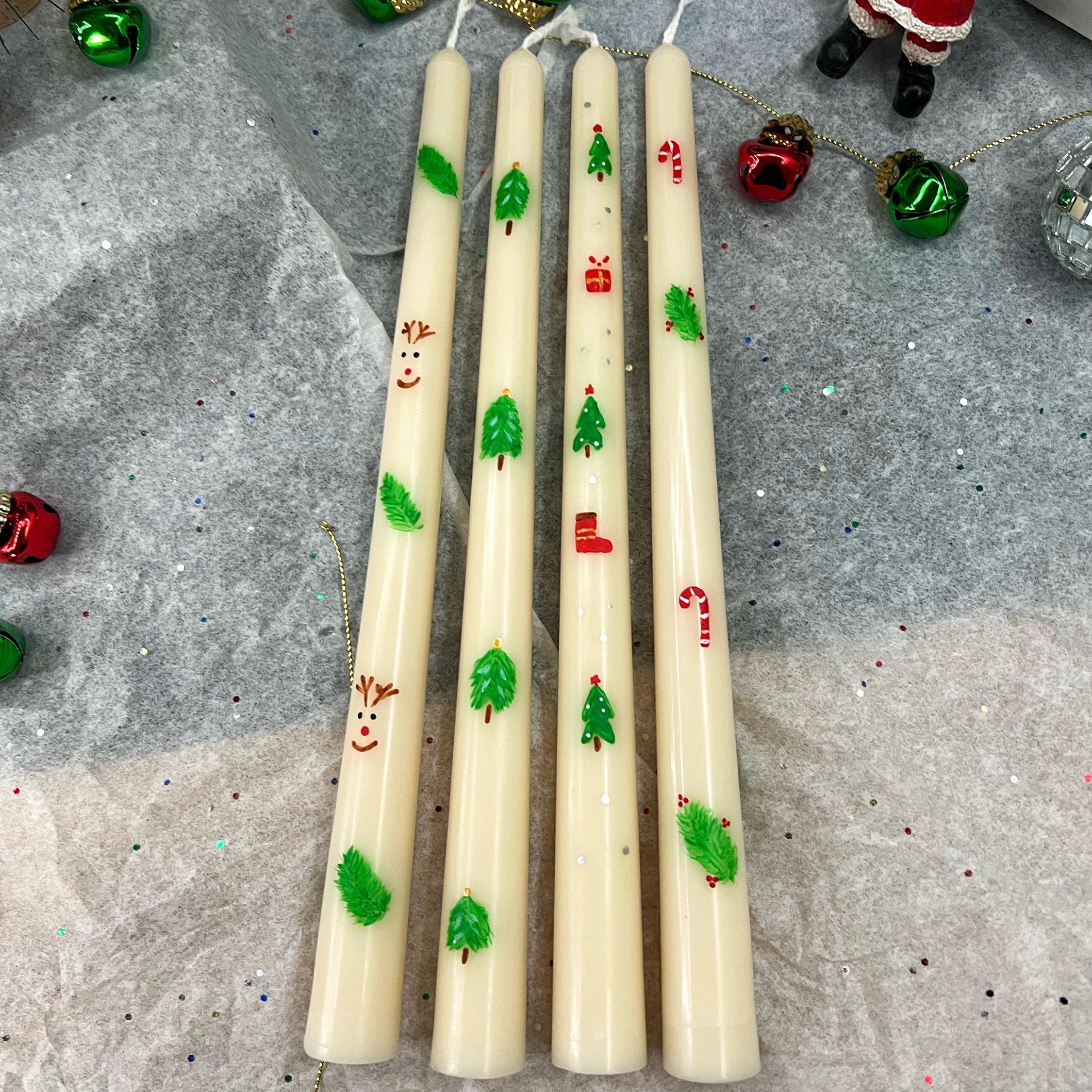Christmas Taper Candles