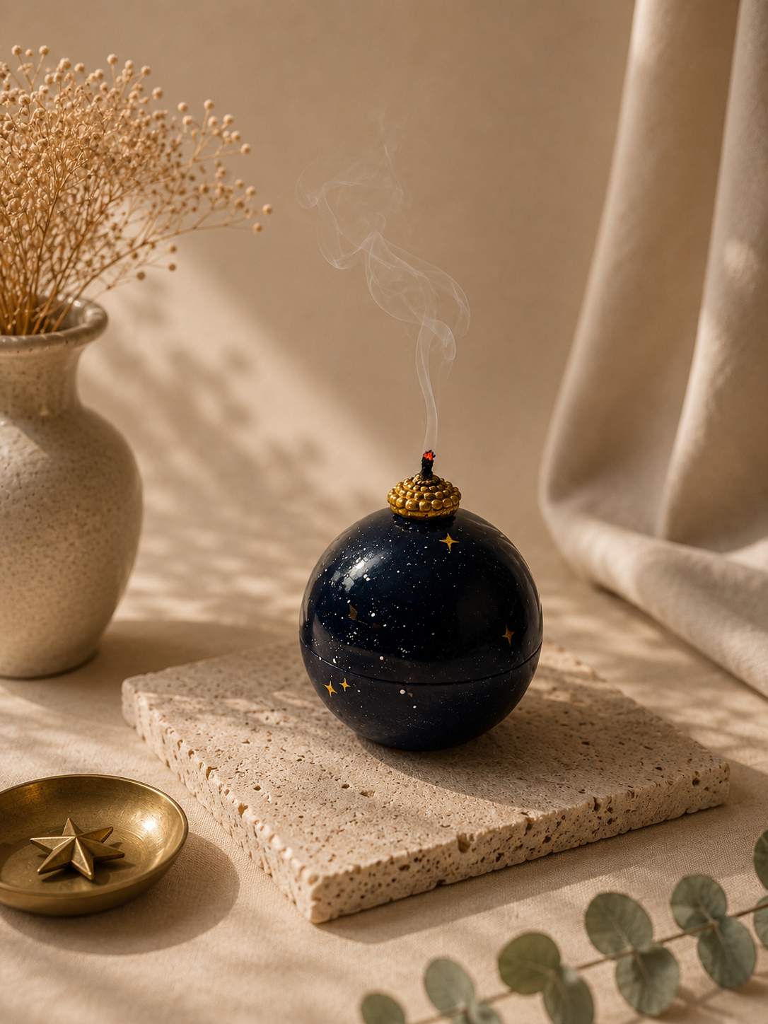 Celestial Galaxy Sphere Candle