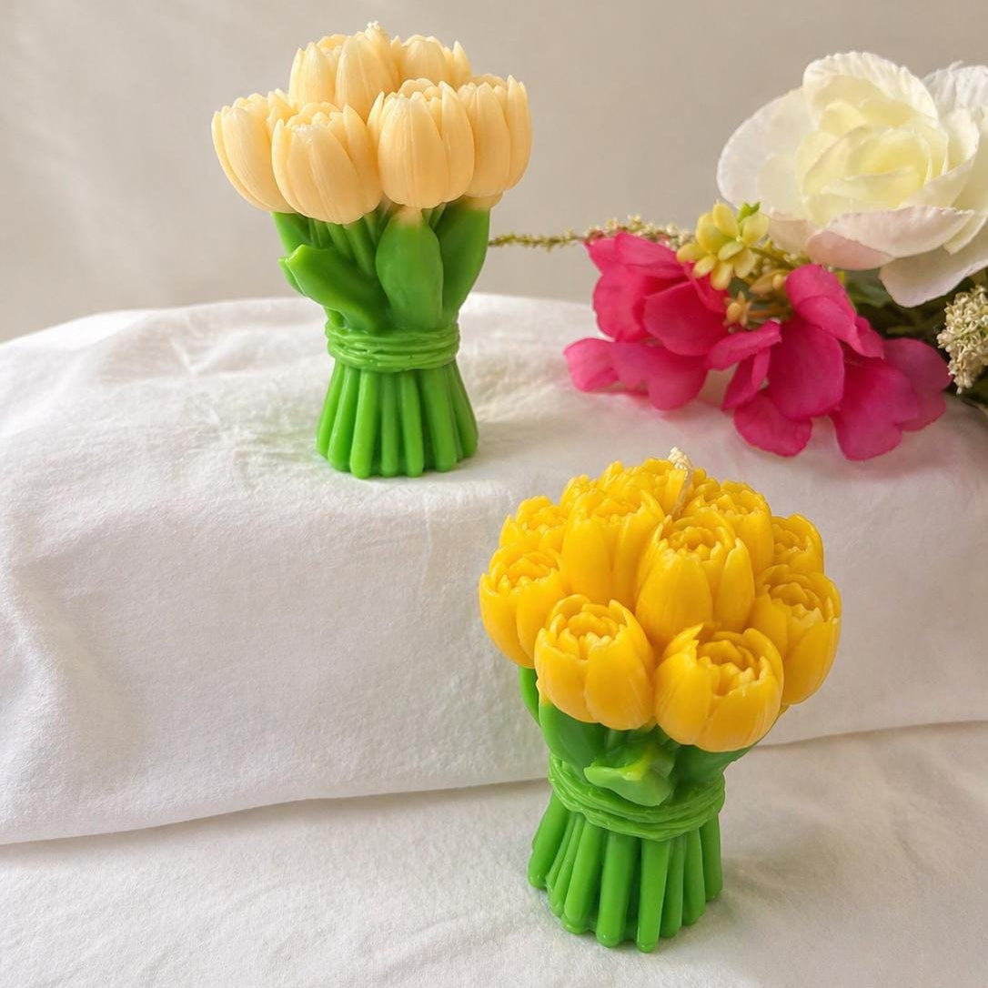 Tulip Bouquet Candle