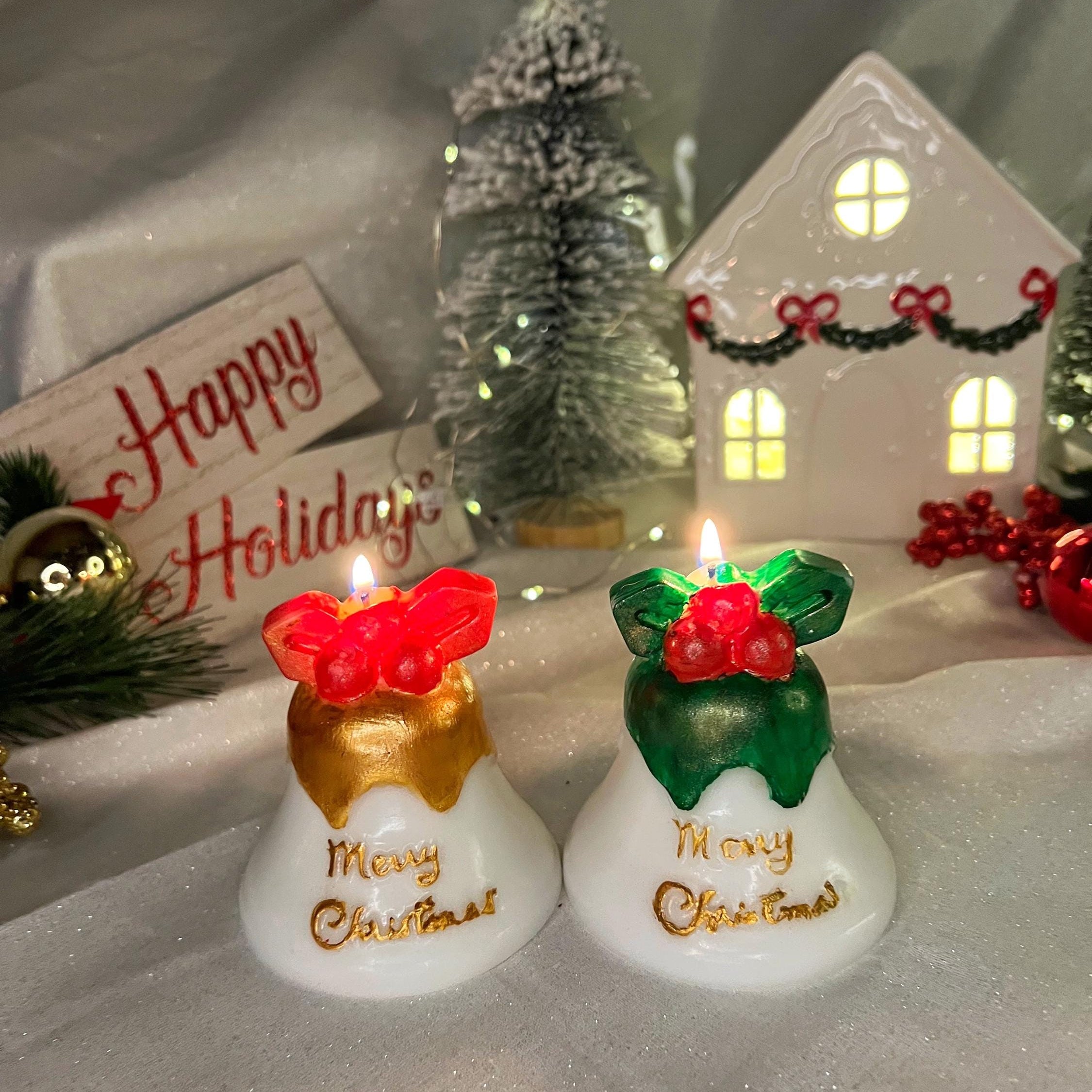Christmas Bell Candles