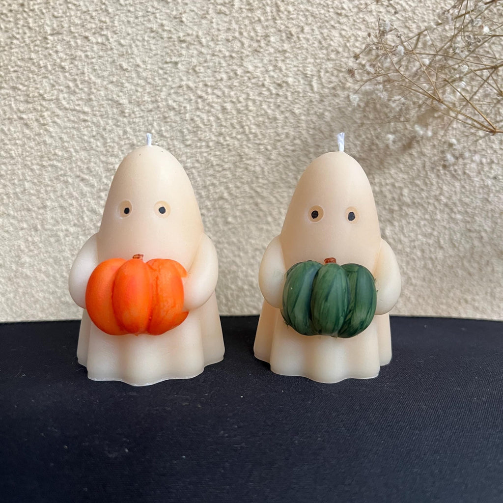 Pumpkin Ghost Candle