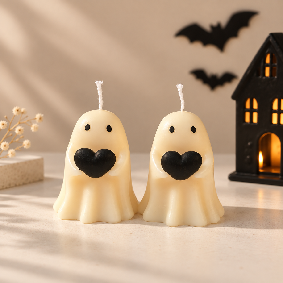 Ghost Heart Candle