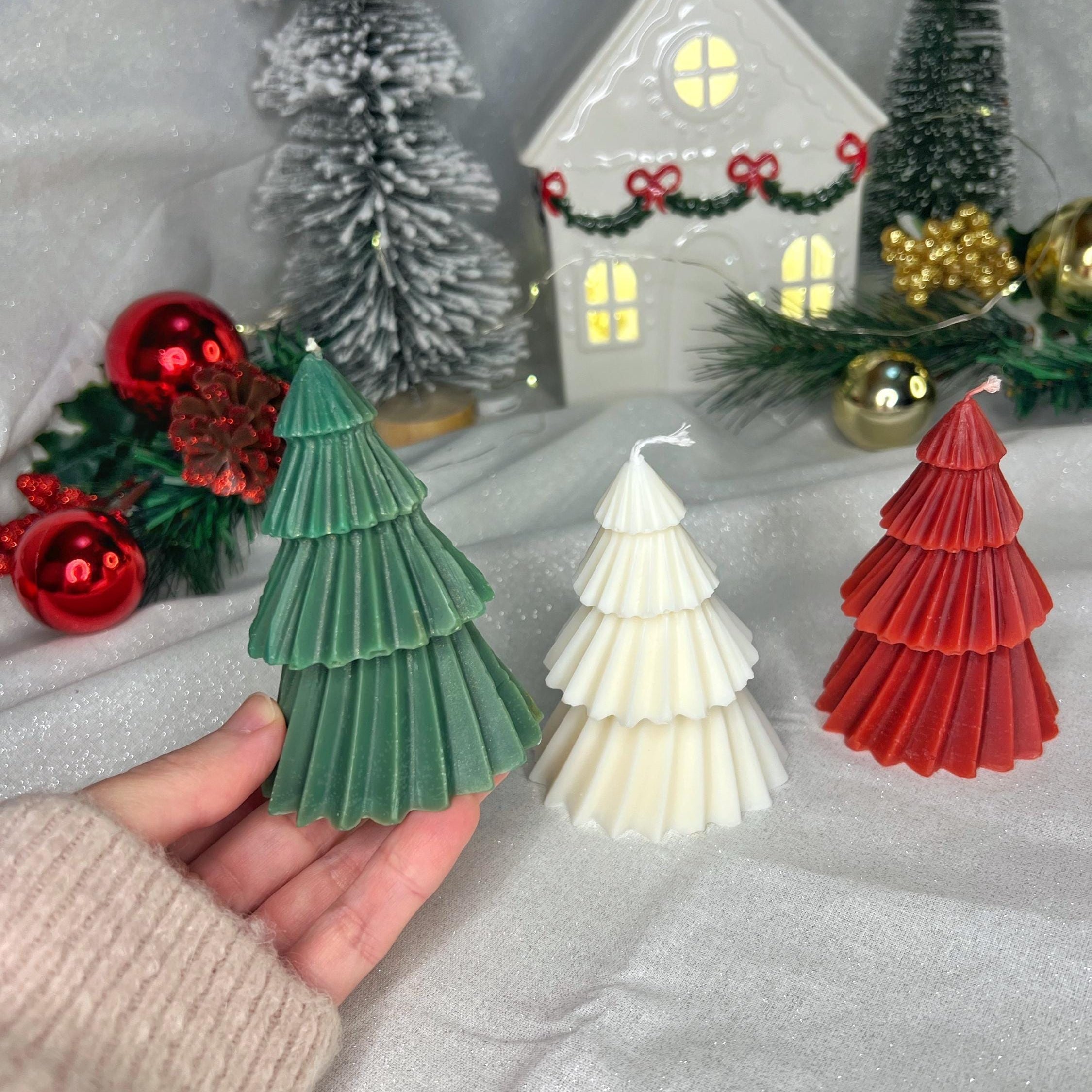 Christmas Tree Candle Set