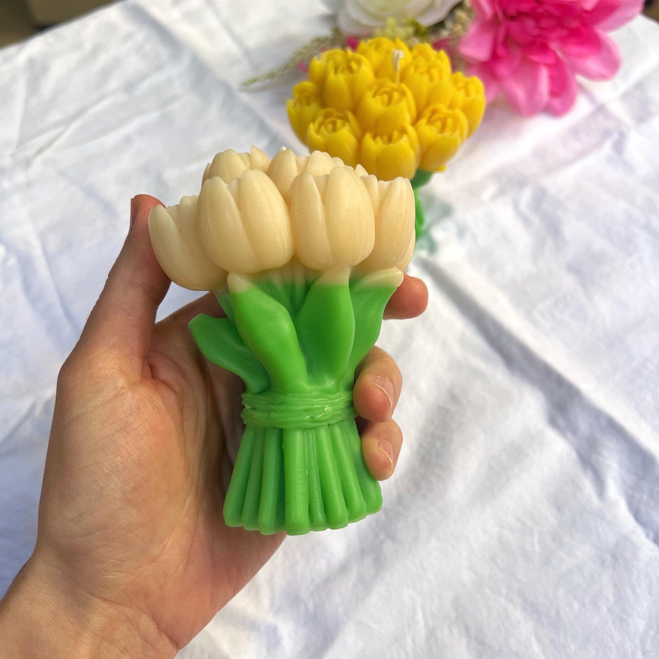 Tulip Bouquet Candle
