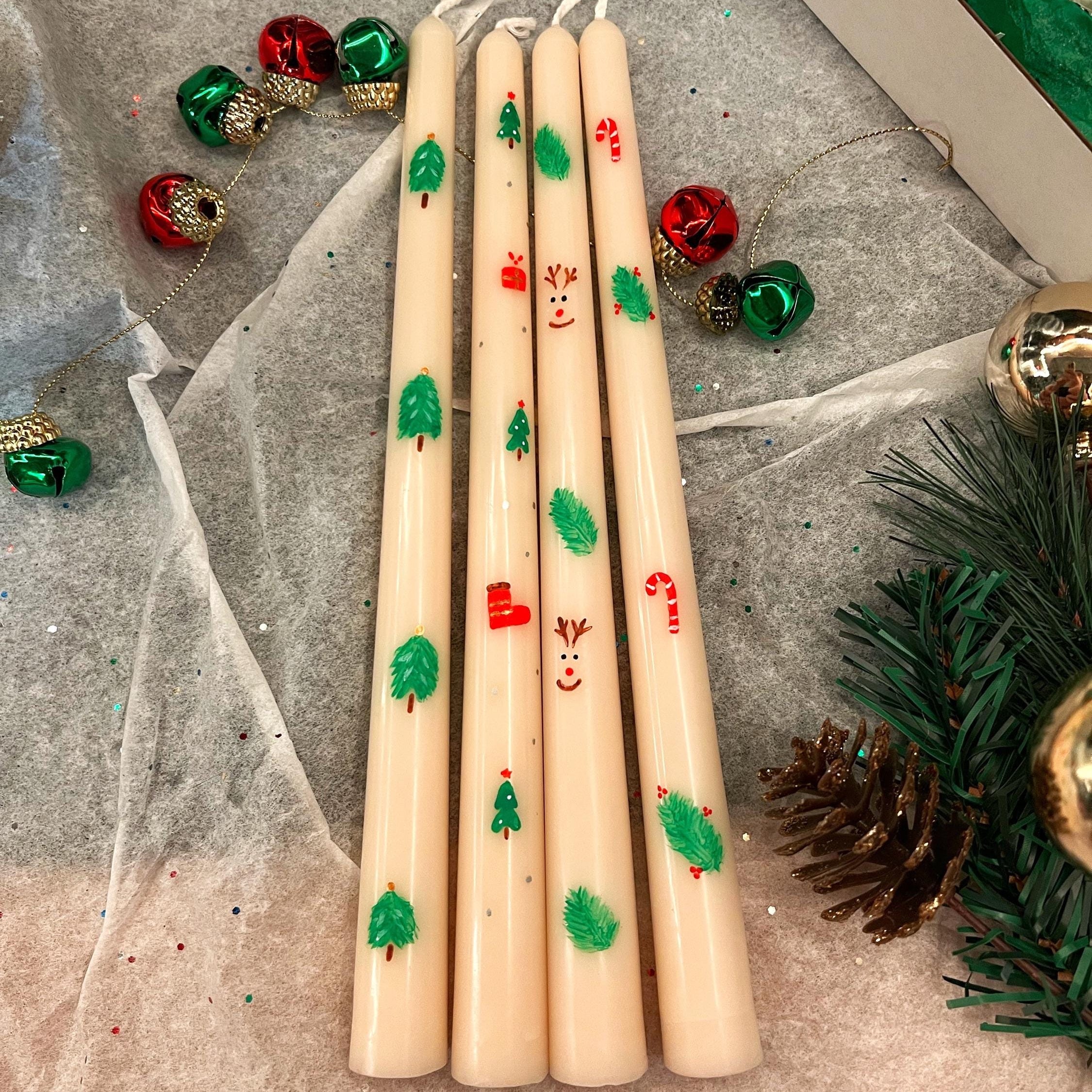 Christmas Taper Candles