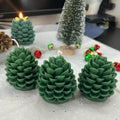 Green Woodland Pinecone Candles