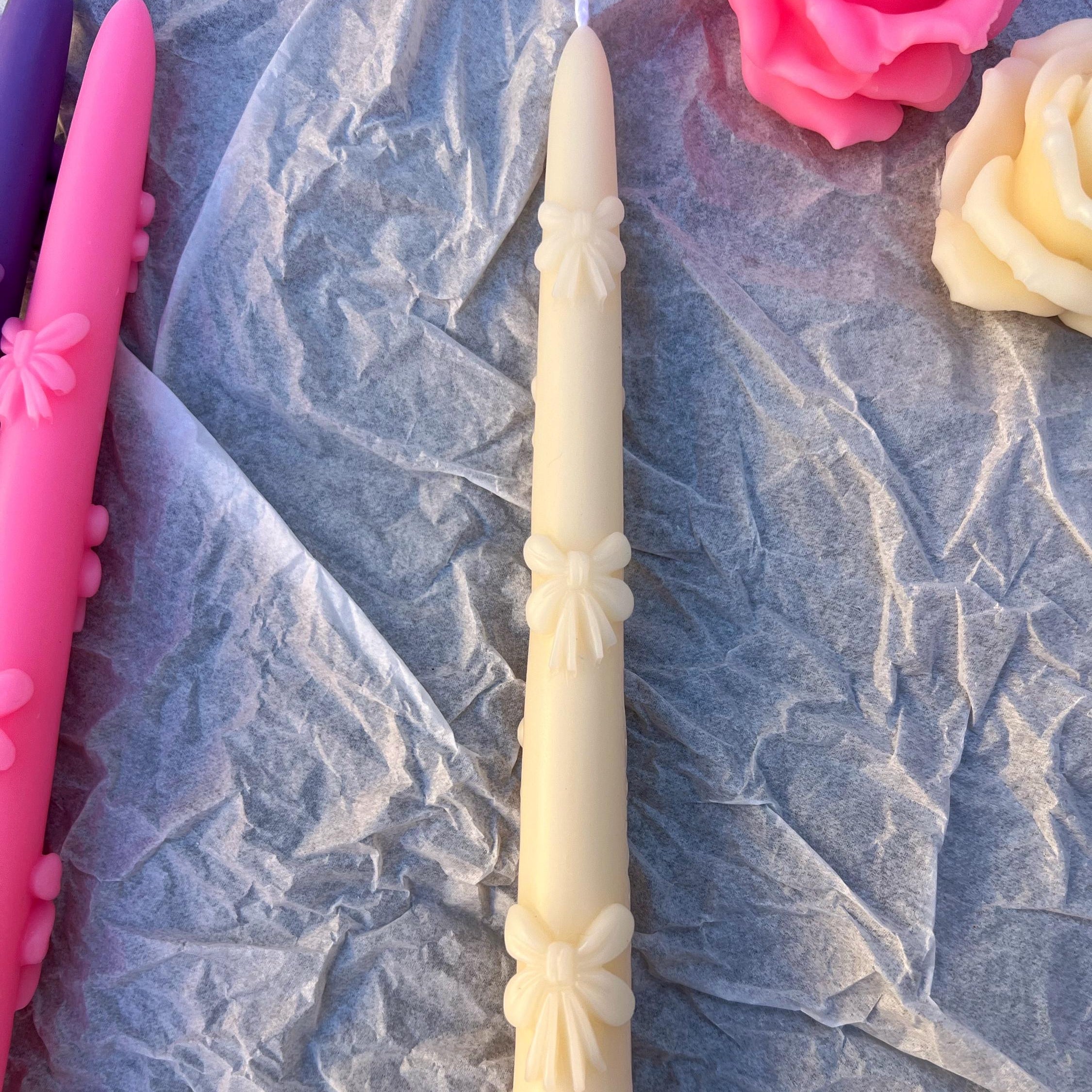 Bow Taper Candle