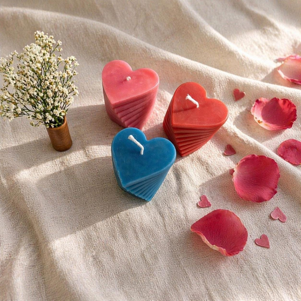 Stacked Heart Candle