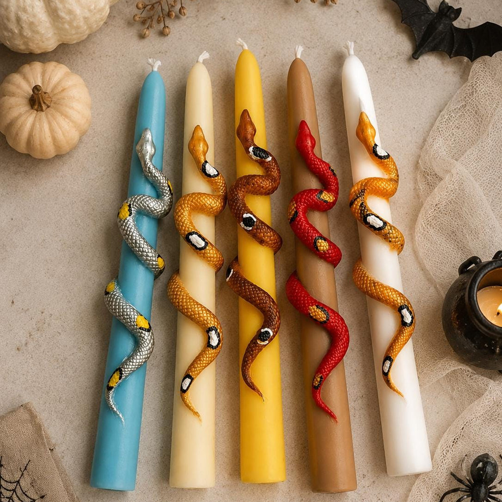 Colorful Snake Taper Candle Set