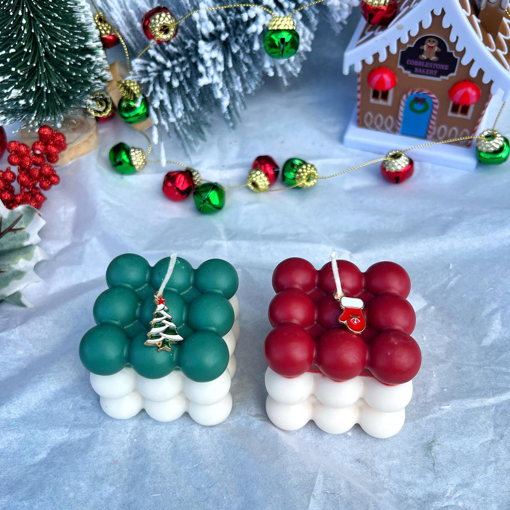 Christmas Bubble Candle