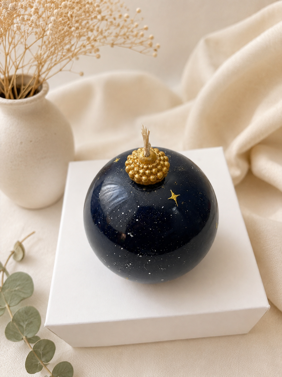 Celestial Galaxy Sphere Candle