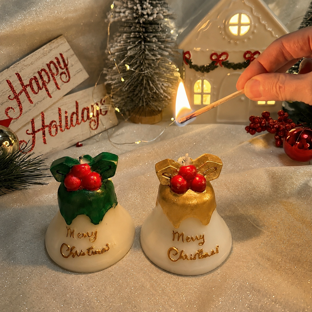 Christmas Bell Candles