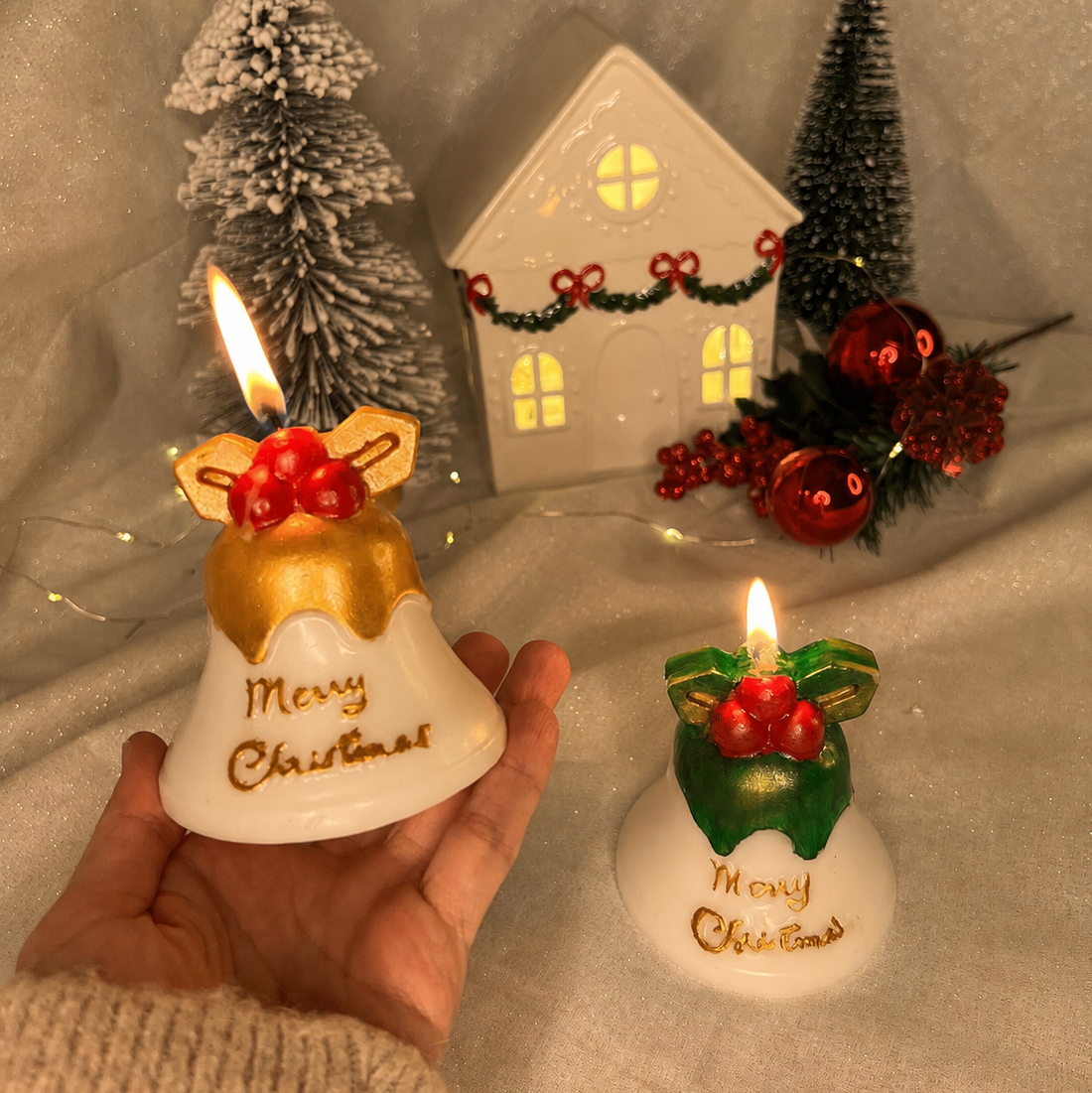 Christmas Bell Candles