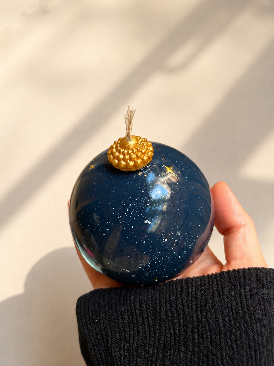 Celestial Galaxy Sphere Candle