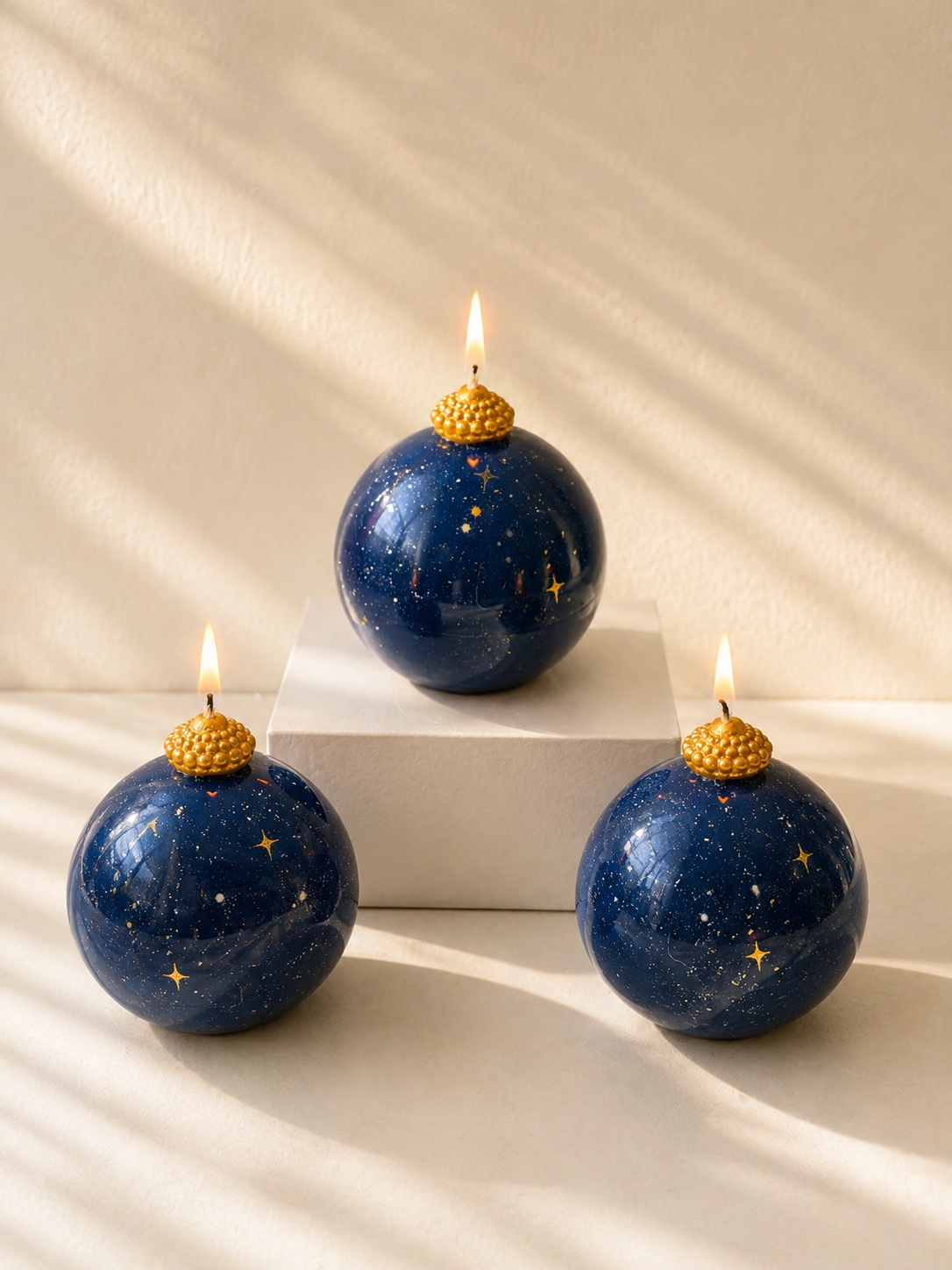 Celestial Galaxy Sphere Candle