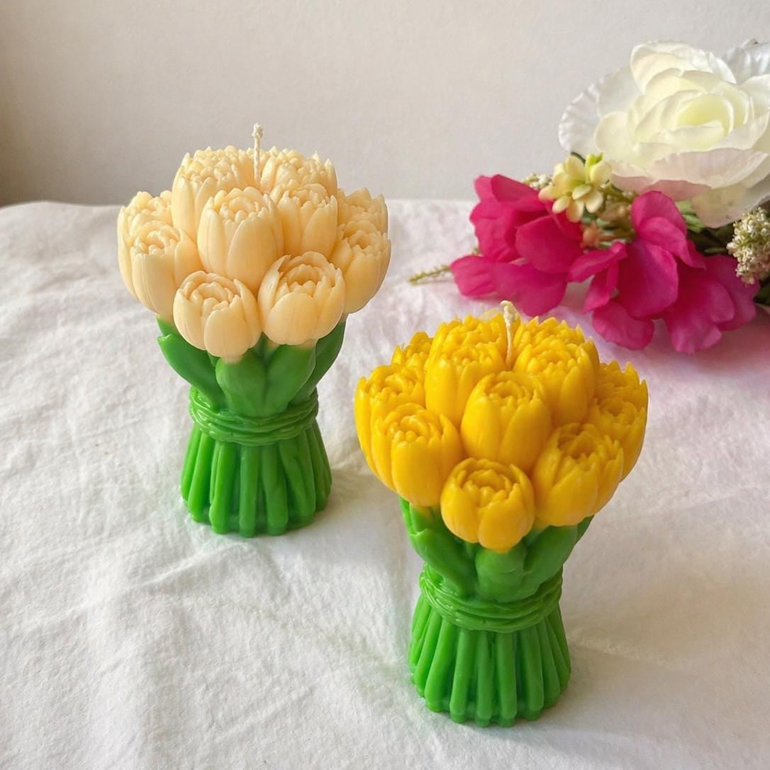 Tulip Bouquet Candle
