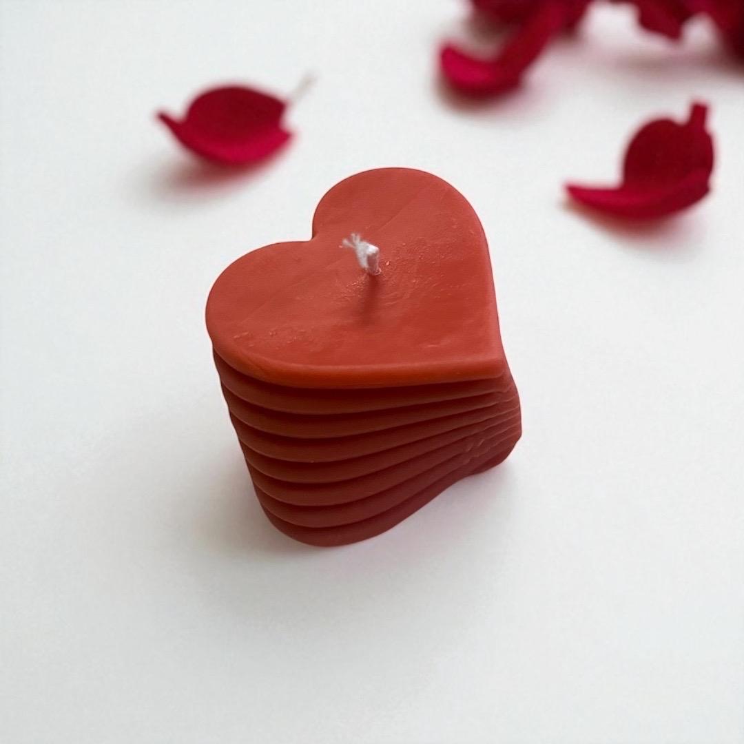 Stacked Heart Candle