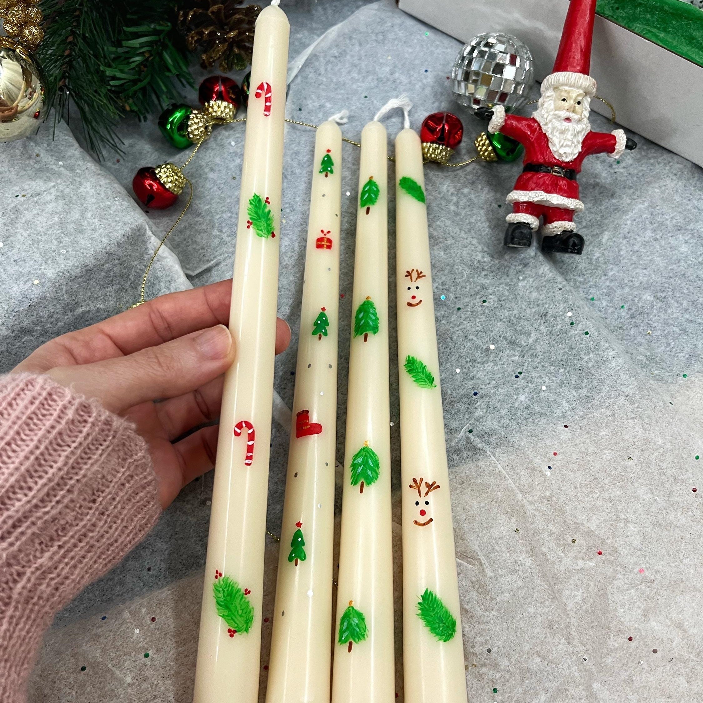 Christmas Taper Candles