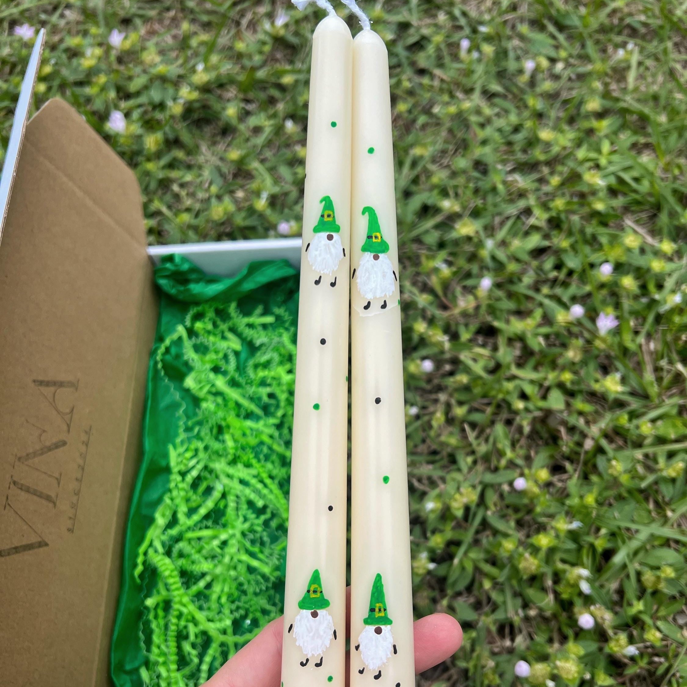 Irish Gnome Taper Candle