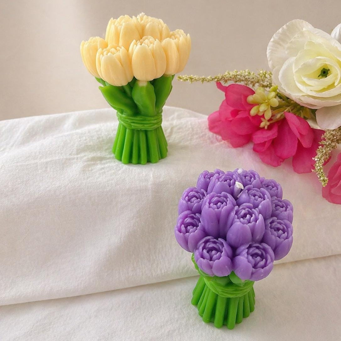 Tulip Bouquet Candle