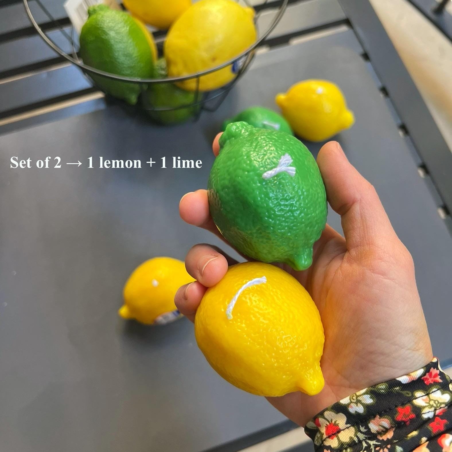 Lemon & Lime Candles Set