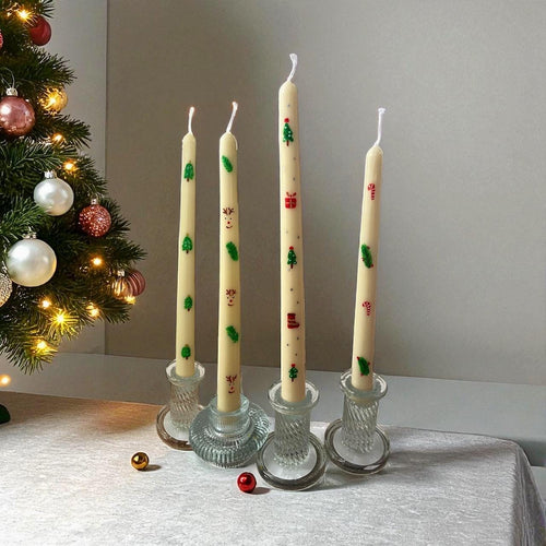 Christmas Taper Candles