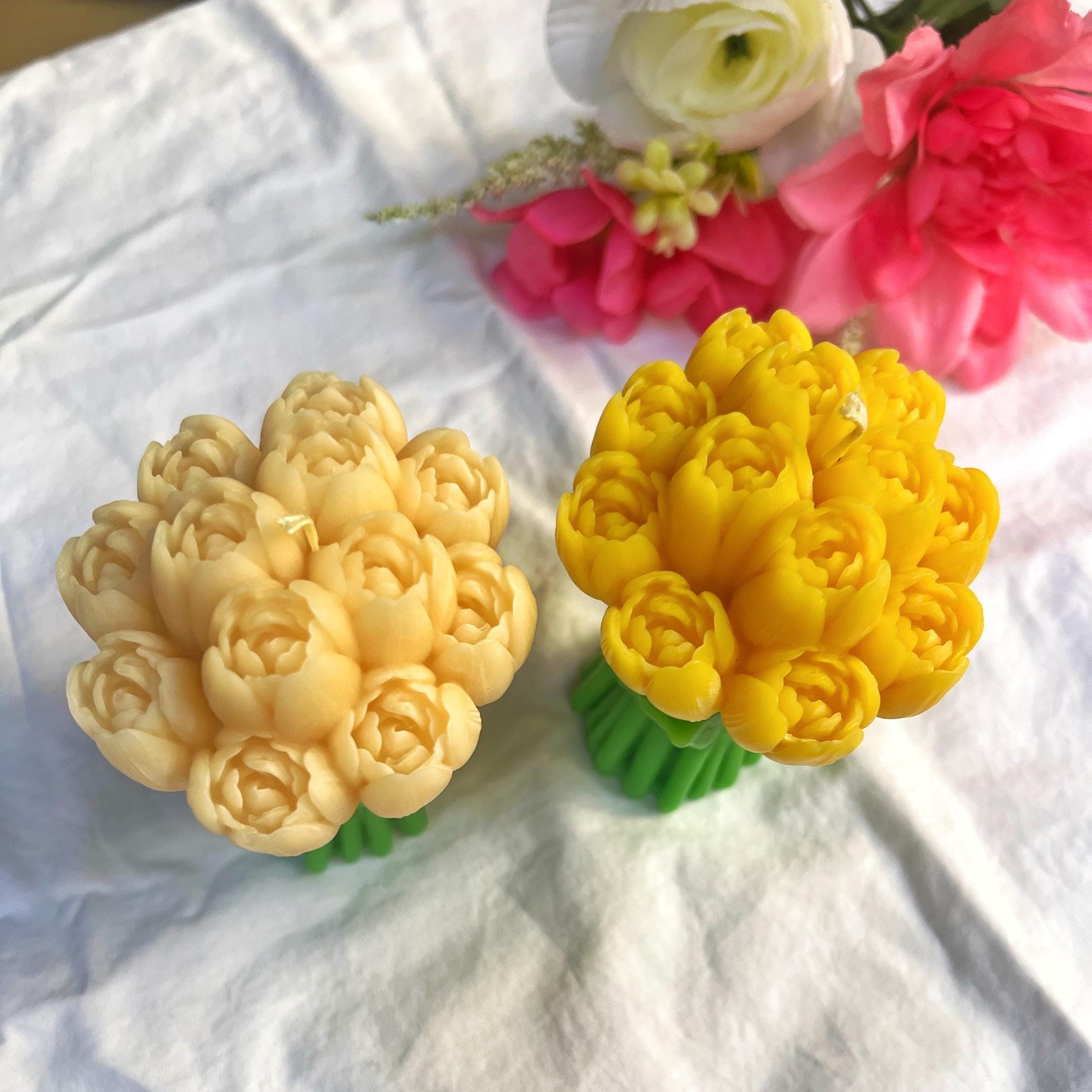 Tulip Bouquet Candle