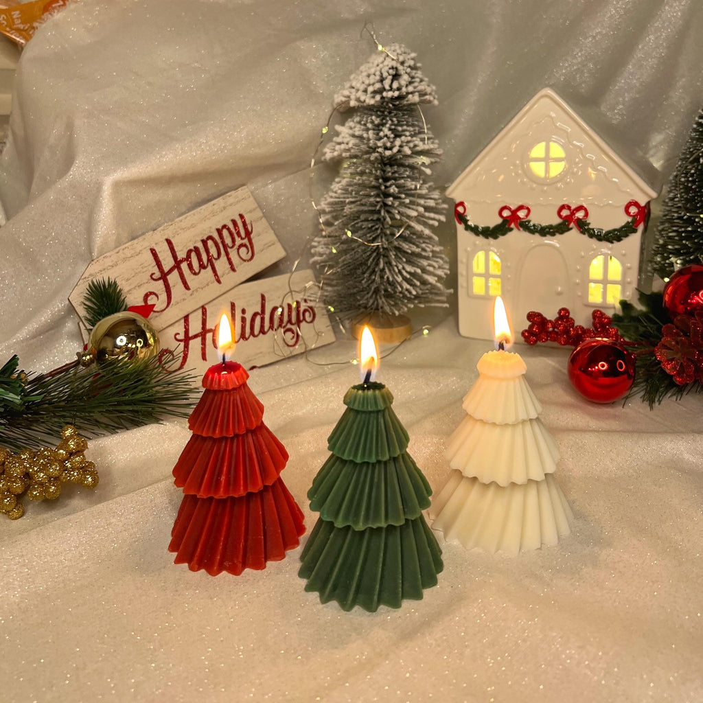 Christmas Tree Candle Set