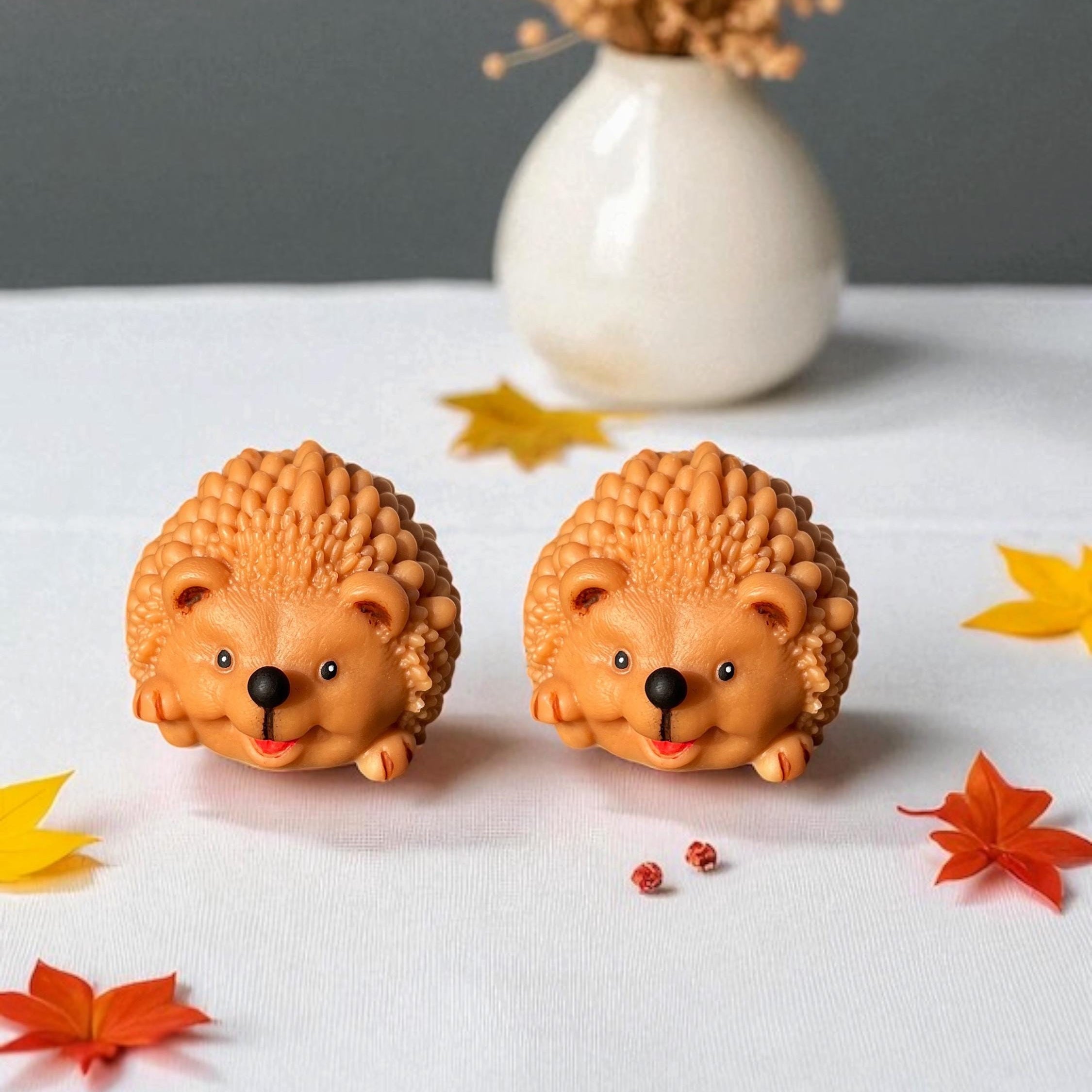Handmade Hedgehog Candle