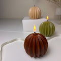Ribbed Sphere Candle